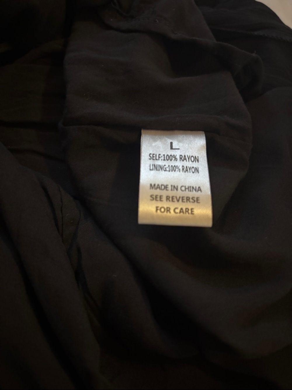 NWT Wishlist Black Button-Front Tiered Midi Dress, size L - Picture 6 of 7